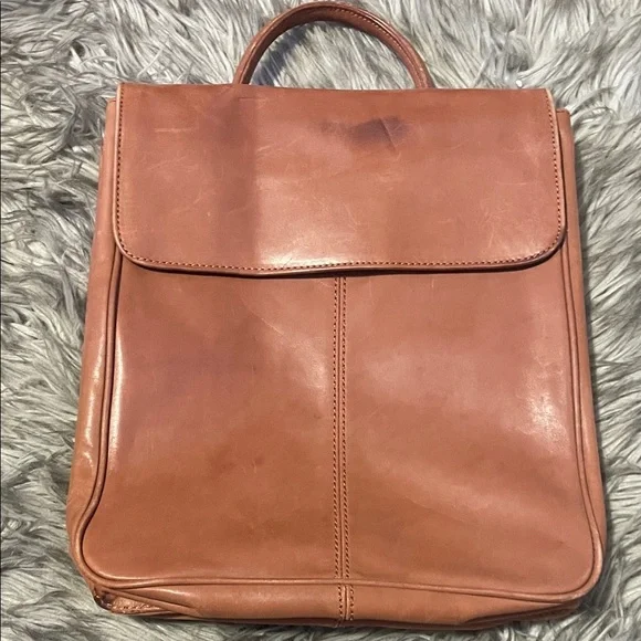 Tan Leather Backpack - Picture 3 of 11